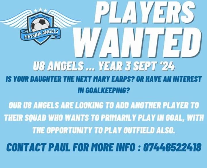 U8 Angels team photo